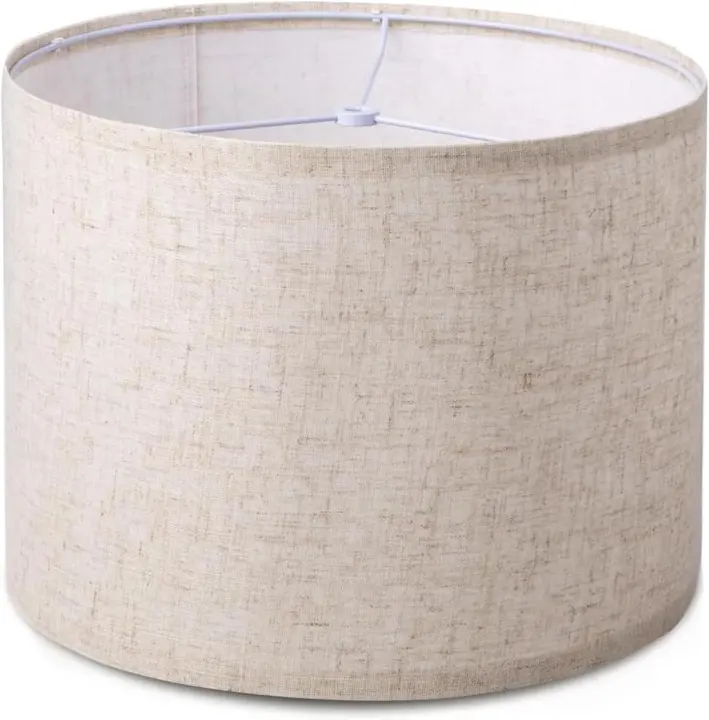 13x13x10 in Beige Drum Lamp Shade for Table & Floor Lamps