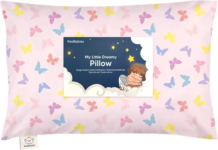 13x18 Toddler Pillow with Organic Pillowcase — Small Kids Travel Pillow
