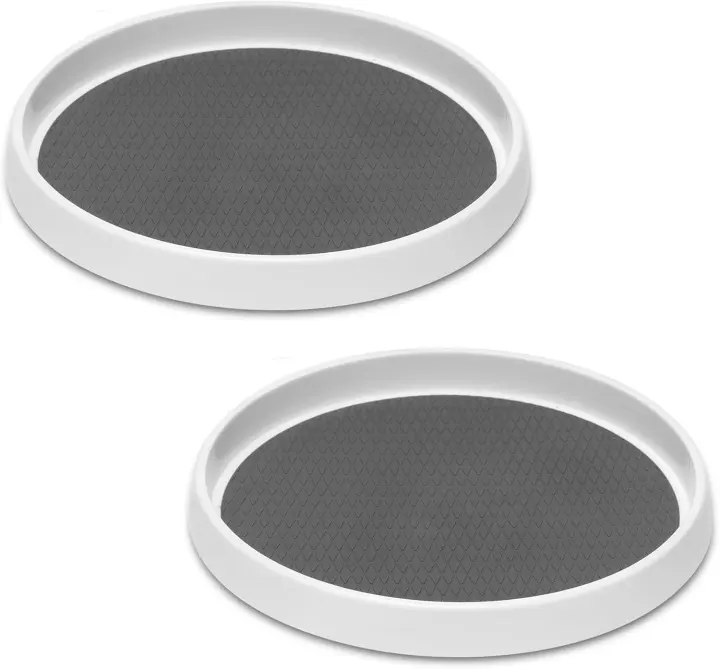 2-Pack 10" Non-Skid Lazy Susan Turntable Organizers