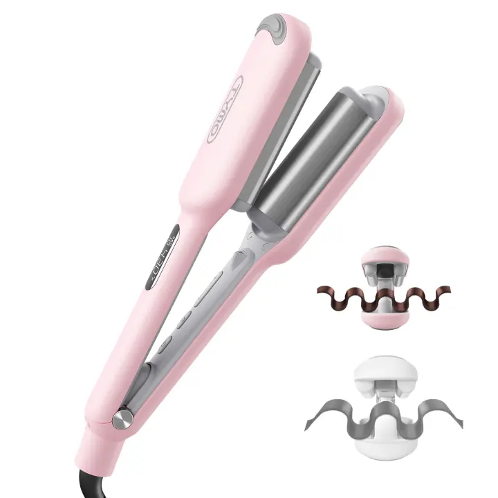 3-Barrel Hair Waver – Ionic Tourmaline Ceramic Beach Wave Tool