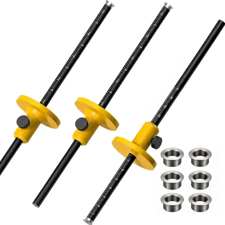 3-Pack Wheel Marking Gauge — Micro-Adjustable Wood Scribe