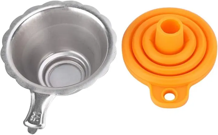 3D Printer Resin Filter with Folding Silicone Funnel Set