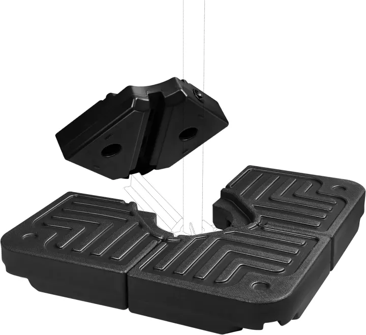 4-Piece Heavy-Duty Cantilever Umbrella Base — 180 lb Capacity