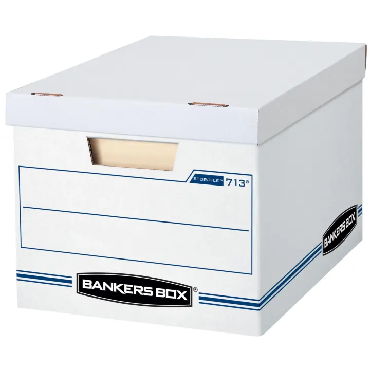 Bankers Box 12-Pack Basic-Duty Letter/Legal File Boxes with Lid