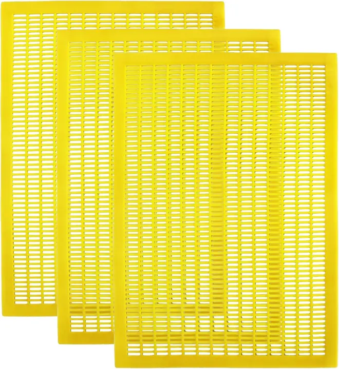 BeeQuestify 3-Pack 10-Frame Plastic Queen Excluders for Beekeeping