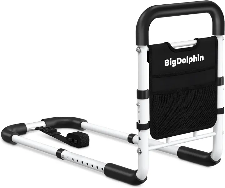 BigDolphin Adjustable Bed Rail for Seniors — 350 lb Capacity, ASTM Certified
