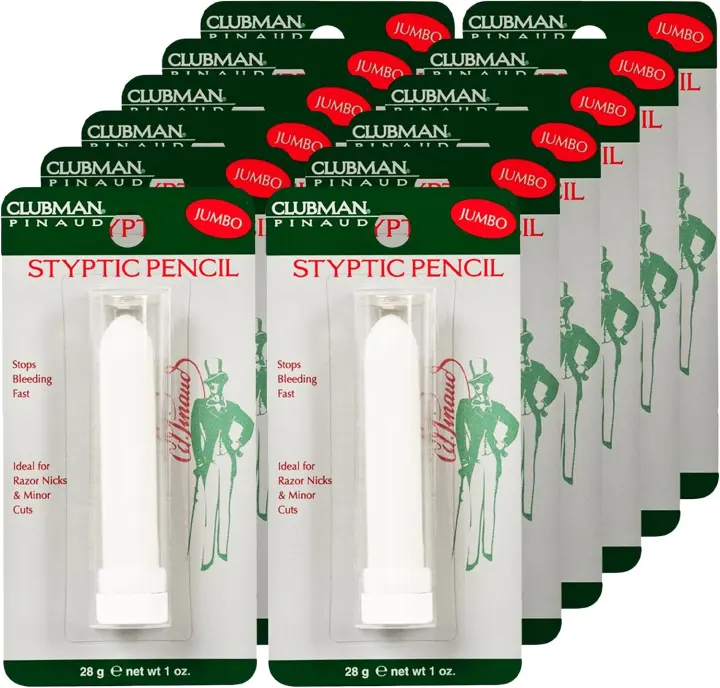 Clubman Pinaud Jumbo Styptic Pencil — 1 oz (12-Pack)