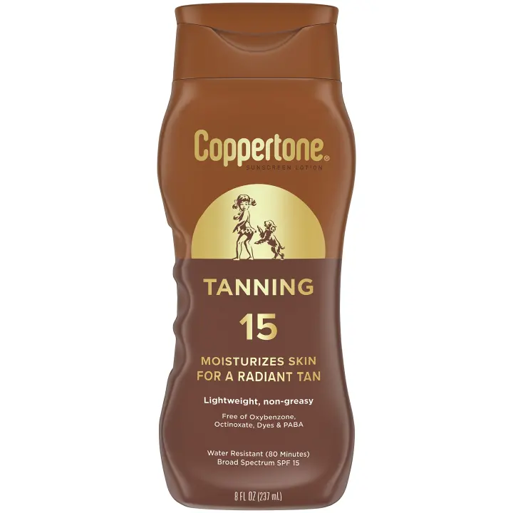 Coppertone Tanning Sunscreen Lotion SPF 15 — 8 fl oz