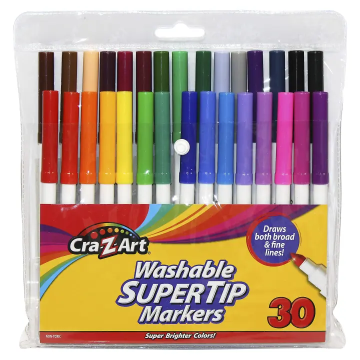 Cra-Z-Art 30-Count Washable Supertip Markers