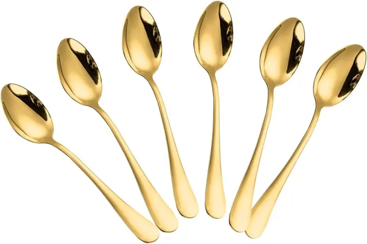Demitasse Espresso Spoons — 4.7" Stainless Steel Mini Coffee Spoons
