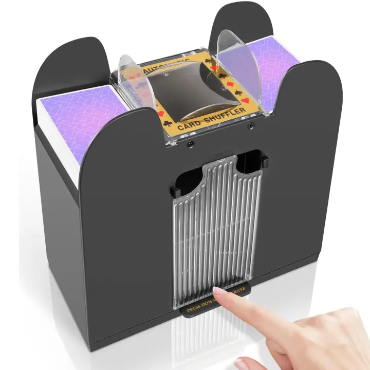 FEIERYA Electric Card Shuffler — Battery-Powered, Up to 6 Decks
