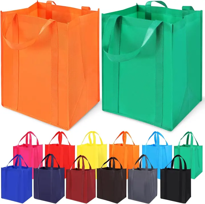 FF Uture 12-Pack Heavy-Duty Reusable Grocery Bags — Large Totes