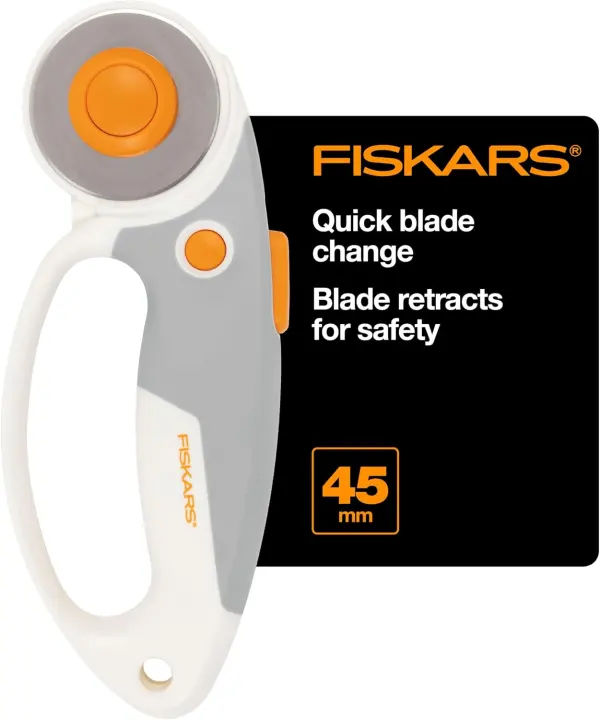 Fiskars 45mm Titanium Loop SoftGrip Rotary Cutter — Fabric Cutter