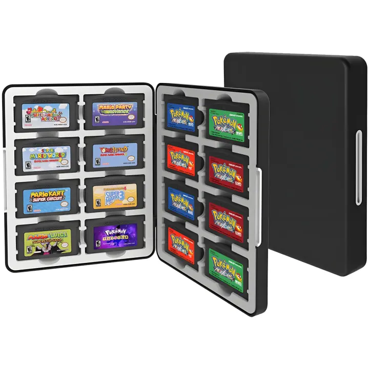 GBA Cartridge Storage Case — Holds 16 Games, Silicone Slots & Magnetic Clasp