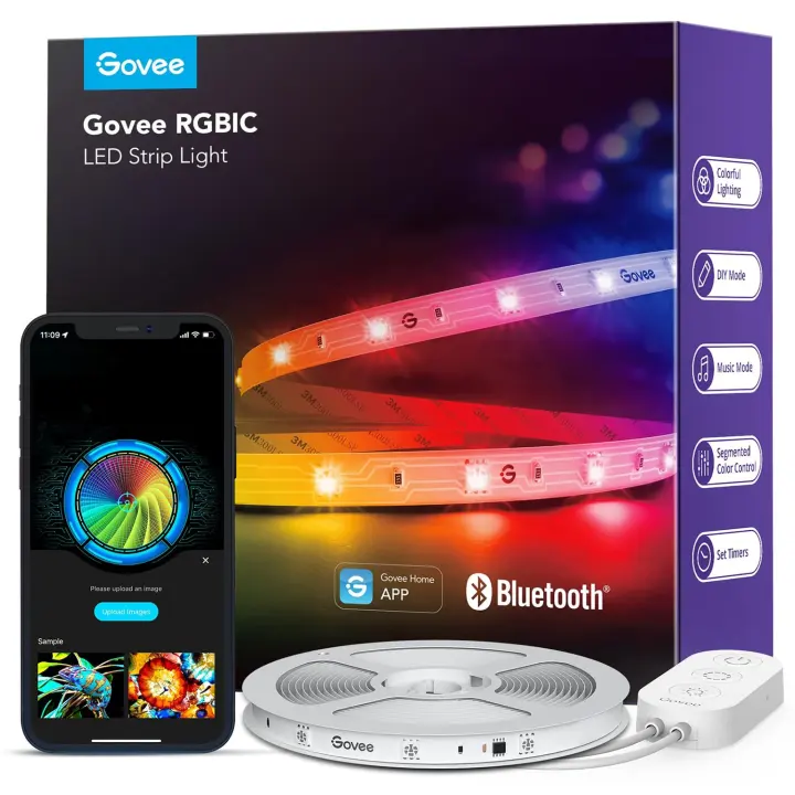Govee 16.4ft RGBIC LED Strip Lights — App-Controlled Color Strips