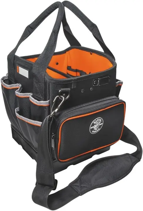 Klein Tradesman Pro 10" Tool Bag with Shoulder Strap — 40 Pockets