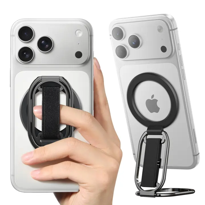 MagSafe 4-in-1 Magnetic Phone Grip & Kickstand with Velcro Loop