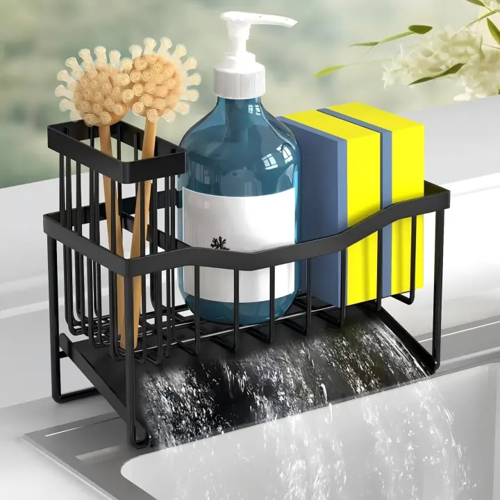 Maifan Stainless Steel Kitchen Sink Caddy with Self-Draining Tray