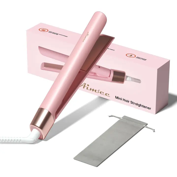 Mini 0.8-Inch Travel Hair Straightener — Compact Ceramic Flat Iron