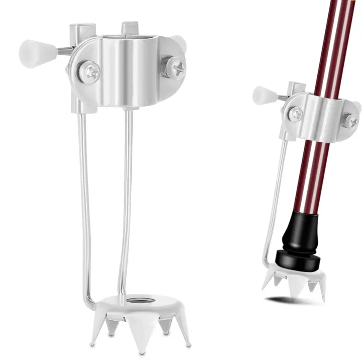 Retractable 5-Prong Ice Tip for Canes, Walkers & Crutches