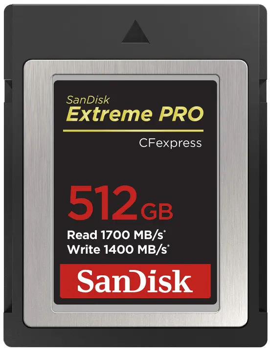 SanDisk 512GB CFexpress Type B — Extreme PRO High-Speed Card