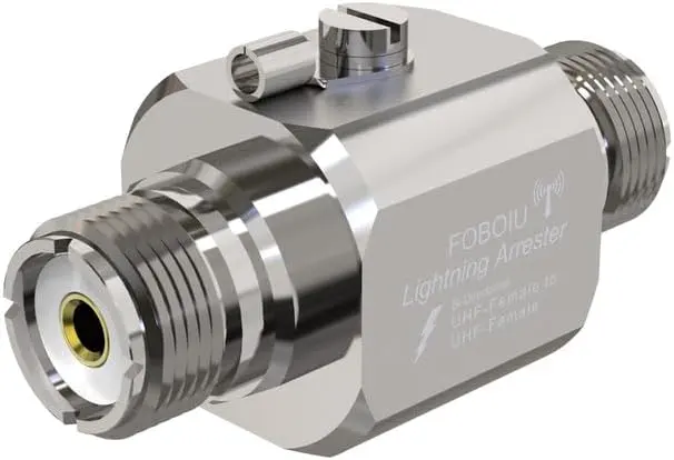 UHF SO-239 Coaxial Lightning Arrester — Female-to-Female Protector