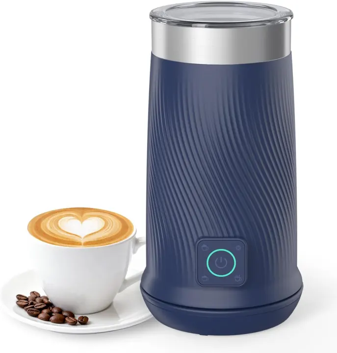 Wowteam 4-in-1 Electric Milk Frother — Warm & Cold Foam Maker (240ml)
