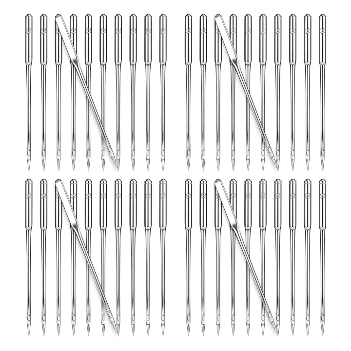 YimeBand 40pc Universal Sewing Machine Needles HAX1 — Assorted Sizes