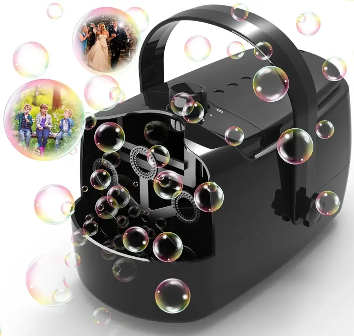 Zerhunt High-Output Bubble Machine for Parties — 3 Power Modes