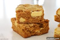 Chewy Caramilk Brownies with Melted Caramel Chocolate Chips