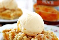 Peaches and Cream Ice Cream Bars Recipe