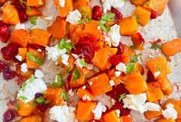 Honey-Roasted Butternut Squash with Tart Cranberries