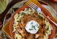 Flambé Beef Stroganoff Recipe: Rich and Creamy Dish