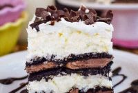 No-Bake Coconut Oreo Icebox Cake Recipe for Summer Desserts