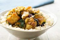 Crispy Tofu Stir-Fry with Kale Salad Kit Dressing