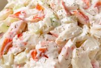 Chilled Seafood Salad with Lemon-Dill Dressing