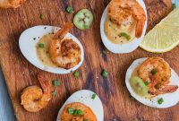 Cajun Shrimp Deviled Eggs with Creole Spice and Citrus