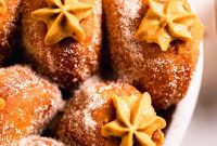 Pumpkin Spice Donuts Filled with Silky Pumpkin Custard (No-Knead)