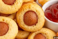 Savory Corn Dog Muffins: Bite-Sized Hot Dog Cornbread Cups