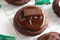 Fudgy Andes Mint Chocolate Cookies