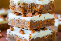 Cinnamon Chip Bars with White Chocolate Drizzle