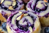 Blueberry Cheesecake Roll Recipe — Sweet Homemade Dessert