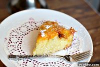Almond Peach Sharlotka (Ukrainian Peach Dump Cake)