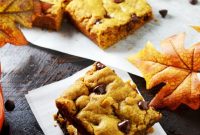 Pumpkin Chocolate Chip Cookie Bars Recipe — Moist Fall Dessert