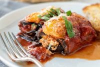 Savory Eggplant Involtini Recipe with Ricotta and Tomato