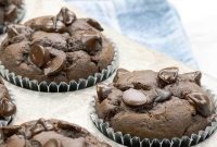 Double Chocolate Banana Muffins with Rich Cocoa Chips