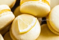 Zesty Lemon Bar Macarons: Tart Citrus Filling in Delicate Shells
