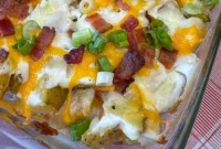 Cheesy Loaded Chicken and Potato Casserole Recipe