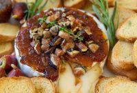 Baked Brie with Fig Jam and Toasted Walnuts