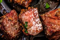 Crispy Air Fryer Garlic Steak Bites with Herb Butter Dip